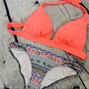 NWOT VICTORIA SECRET hot pink bikini set